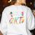 Lets Make Art Colerful Artists Painter Art Teacher Men Women Girls Kids Women's Sweatshirt Back Print White
