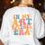 In My Art Teacher Era Artists First Day Of School Women Women's Sweatshirt Back Print White