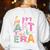 In My Art Teacher Era Teaching Future Artist Back To School Women's Sweatshirt Back Print White In My Art Teacher Era Teaching Future Artist Back To School Women's Sweatshirt Back Print White