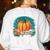 Art Teacher Pumpkin Painting Halloween Costume Women's Sweatshirt Back Print White