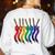 Art Teacher For Women Art Teacher Clothes Women's Sweatshirt Back Print White