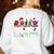 ASL Christmas Buffalo Plaid Teacher American Sign Language Women's Sweatshirt Back Print White ASL Christmas Buffalo Plaid Teacher American Sign Language Women's Sweatshirt Back Print White