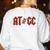 ATGC Teacher Student Biology Women's Sweatshirt Back Print White ATGC Teacher Student Biology Women's Sweatshirt Back Print White