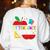 Attendance Matters Teacher Apple For Back To School Women's Sweatshirt Back Print White Attendance Matters Teacher Apple For Back To School Women's Sweatshirt Back Print White