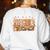 Autumn Pumpkin Thanksgiving Coffee Floral Teacher Fall Women's Sweatshirt Back Print White