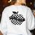 Back To School Checkered Apple Teacher Checkerboard Teacher For Men Women Girls Kids Women's Sweatshirt Back Print White