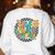 Back To School Groovy Teacher 1st First Grade Crew Squad Women's Sweatshirt Back Print White Back To School Groovy Teacher 1st First Grade Crew Squad Women's Sweatshirt Back Print White