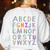 Back To School Kindergarten Alphabet ABC Teacher Women Kids Women's Sweatshirt Back Print White