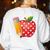 Back To School Pencil And Apple Teacher Student Women's Sweatshirt Back Print White Back To School Pencil And Apple Teacher Student Women's Sweatshirt Back Print White