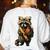 Back To School Raccoon Teachers Student Kids Women's Sweatshirt Back Print White Back To School Raccoon Teachers Student Kids Women's Sweatshirt Back Print White