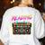 Back To School Retro Reading Is My Jam 80s Teacher Boombox Women's Sweatshirt Back Print White