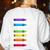 Back To School Teacher We Are Like A Box Of Crayons Women's Sweatshirt Back Print White
