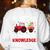 Back To School Teacher Farming Tractor Farmer Kids 100th Day Women's Sweatshirt Back Print White