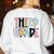 Back To School Third Grade Teacher First Day Of 3rd Grade Women's Sweatshirt Back Print White