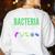 Bacteria Culture Biology Science Teacher Biologist Women's Sweatshirt Back Print White Bacteria Culture Biology Science Teacher Biologist Women's Sweatshirt Back Print White