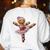 Ballet Dancer Gingerbread Christmas Dance Teacher Girl Women Women's Sweatshirt Back Print White Ballet Dancer Gingerbread Christmas Dance Teacher Girl Women Women's Sweatshirt Back Print White