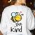 Bee Kind Bumble Bee Anti Bullying Teacher Kindness Matters Women's Sweatshirt Back Print White Bee Kind Bumble Bee Anti Bullying Teacher Kindness Matters Women's Sweatshirt Back Print White