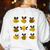 Bee Kind Positive Brave Happy Confident Humble Teacher Women's Sweatshirt Back Print White Bee Kind Positive Brave Happy Confident Humble Teacher Women's Sweatshirt Back Print White