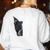 Best Dog Dad Ever Boston Terrier Dog Lover For Dad Men Women Girls Kids Women's Sweatshirt Back Print White