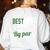 Best Teacher By Par Golf Golfer Women's Sweatshirt Back Print White