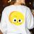 The Big Cheese Good Egg Teacher Halloween Costume Food Group Women's Sweatshirt Back Print White