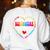 Bilingues Dream Team Dual Language Bilingual Crew Teacher Women's Sweatshirt Back Print White