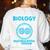 Biology Facts Science Teacher Student Biologist Women's Sweatshirt Back Print White Biology Facts Science Teacher Student Biologist Women's Sweatshirt Back Print White