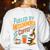 Biology Teacher Science Fueled By Mitochondria Coffee Women's Sweatshirt Back Print White