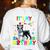 My Birthday Colorful Costume Boston Terrier Party Women's Sweatshirt Back Print White