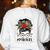 Bleached Teacher Para Life Paraprofessional Cute Messy Bun For Men Women Girls Kids Women's Sweatshirt Back Print White
