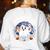 Boo Jour Ghost Halloween French Teacher Cute Coffe Croissant Women's Sweatshirt Back Print White Boo Jour Ghost Halloween French Teacher Cute Coffe Croissant Women's Sweatshirt Back Print White