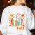 All Booked For Fall Book Pumpkin Autumn Thanksgiving Teacher Women's Sweatshirt Back Print White All Booked For Fall Book Pumpkin Autumn Thanksgiving Teacher Women's Sweatshirt Back Print White
