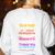 Books Reading English Teacher Student For Men Women Kids Women's Sweatshirt Back Print White Books Reading English Teacher Student For Men Women Kids Women's Sweatshirt Back Print White