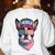 Boston Terrier 4th Of July US Merica Bostie Dog Patriotic For Men Women Kids Women's Sweatshirt Back Print White