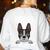 Boston Terrier American Gentleman Dog Lover I'm Well Trained Women's Sweatshirt Back Print White