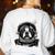 Boston Terrier Astronaut Shirt Spaceman Dog Space Lover Women's Sweatshirt Back Print White