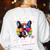 Boston Terrier Bostie Dog Breed Pet Bostie Mom Women's Sweatshirt Back Print White
