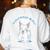 Boston Terrier Boy Cute Cartoon Dog Owner Pet Boston Terrier Women's Sweatshirt Back Print White