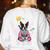 Boston Terrier Boston Bull Terrier Women's Sweatshirt Back Print White