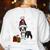 Boston Terrier Christmas T Shirt-Life Is Merrier Premium Tri-Blend Women's Sweatshirt Back Print White