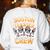 Boston Terrier Crew Cartoon For Dog Owner Pet Boston Terrier Women's Sweatshirt Back Print White