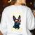 Boston Terrier Dad Boston Bull Bostie Dog Women's Sweatshirt Back Print White