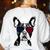Boston Terrier Dog 4th July America USA Flag Men Women Kids Women's Sweatshirt Back Print White