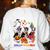 Boston Terrier Dog Christmas Happy Hallothankmas Halloween For Men Women Kids Women's Sweatshirt Back Print White