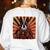 Boston Terrier Dog Japanese Art Samurai Ukiyo-e Women's Sweatshirt Back Print White