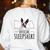 Boston Terrier Dog Lovers Sleepshirt Apparel Men Women Women's Sweatshirt Back Print White