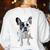 Boston Terrier Dog Motif Pet Art Boston Terrier Men Women Kids Women's Sweatshirt Back Print White