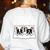 Boston Terrier Dog Official Sleep Pajamas Nightgown Women's Sweatshirt Back Print White