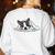 Boston Terrier Dog Official Sleeping Men Women Girls Kids Women's Sweatshirt Back Print White