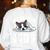 Boston Terrier Dog Official Sleeping Shirt Men Women Kids Women's Sweatshirt Back Print White